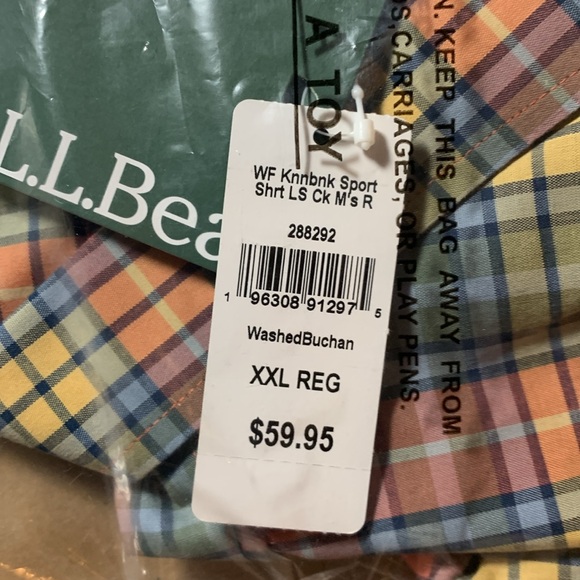 New in Packaging: L.L. Bean Shirt Men Reg XXL - Picture 9 of 10